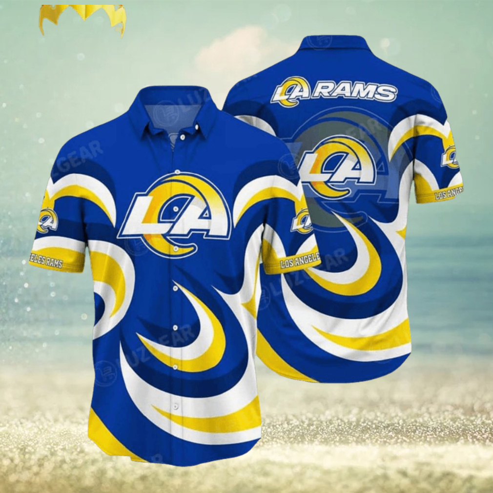Los Angeles Rams NFL Limited Edition 3D Hawaiian Shirt For Summer Los Angeles Rams NFL Limited Edition 3D Hawaiian Shirt For Summer