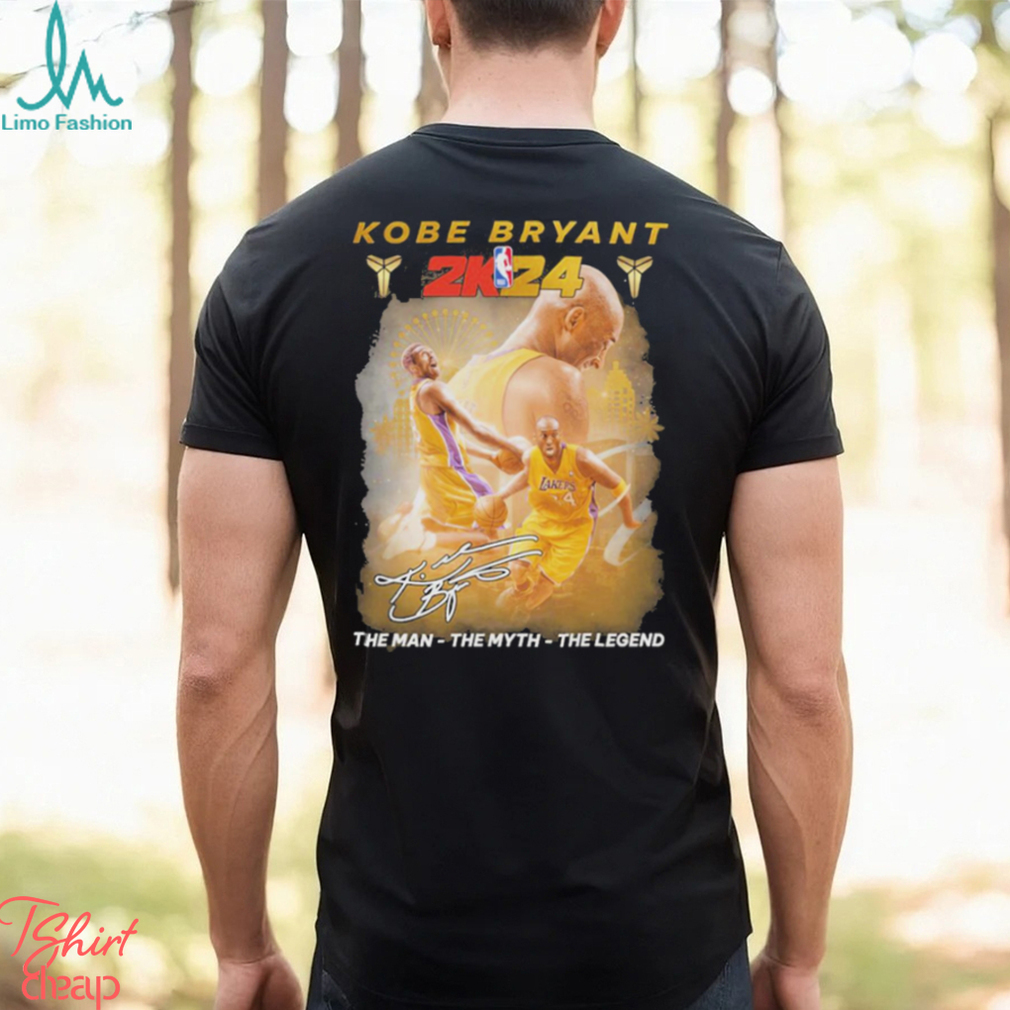 Los angeles lakers kobe bryant 2024 the man the myth the legend signatures shirt Los angeles lakers kobe bryant 2024 the man the myth the legend signatures shirt