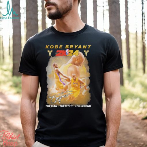 Los angeles lakers kobe bryant 2024 the man the myth the legend signatures shirt