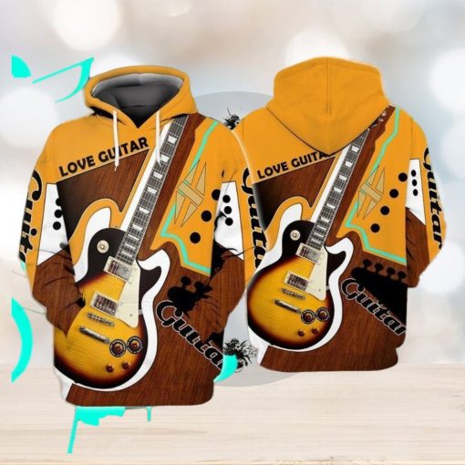 Love Guitar Awesome 3D Hoodie