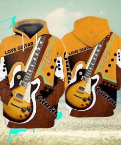 Love Guitar Awesome 3D Hoodie