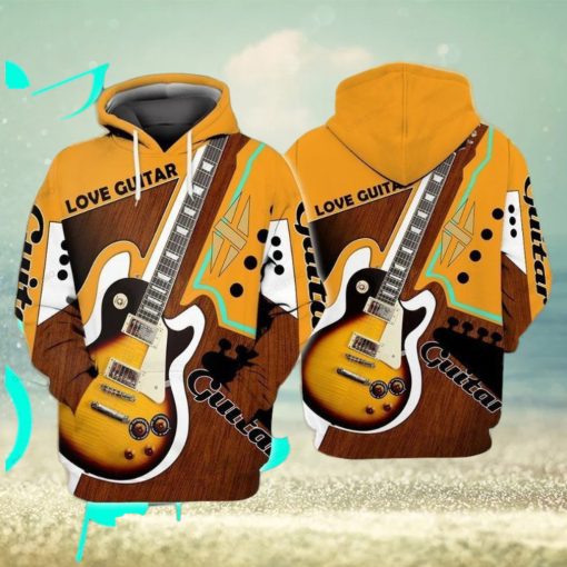 Love Guitar Awesome 3D Hoodie