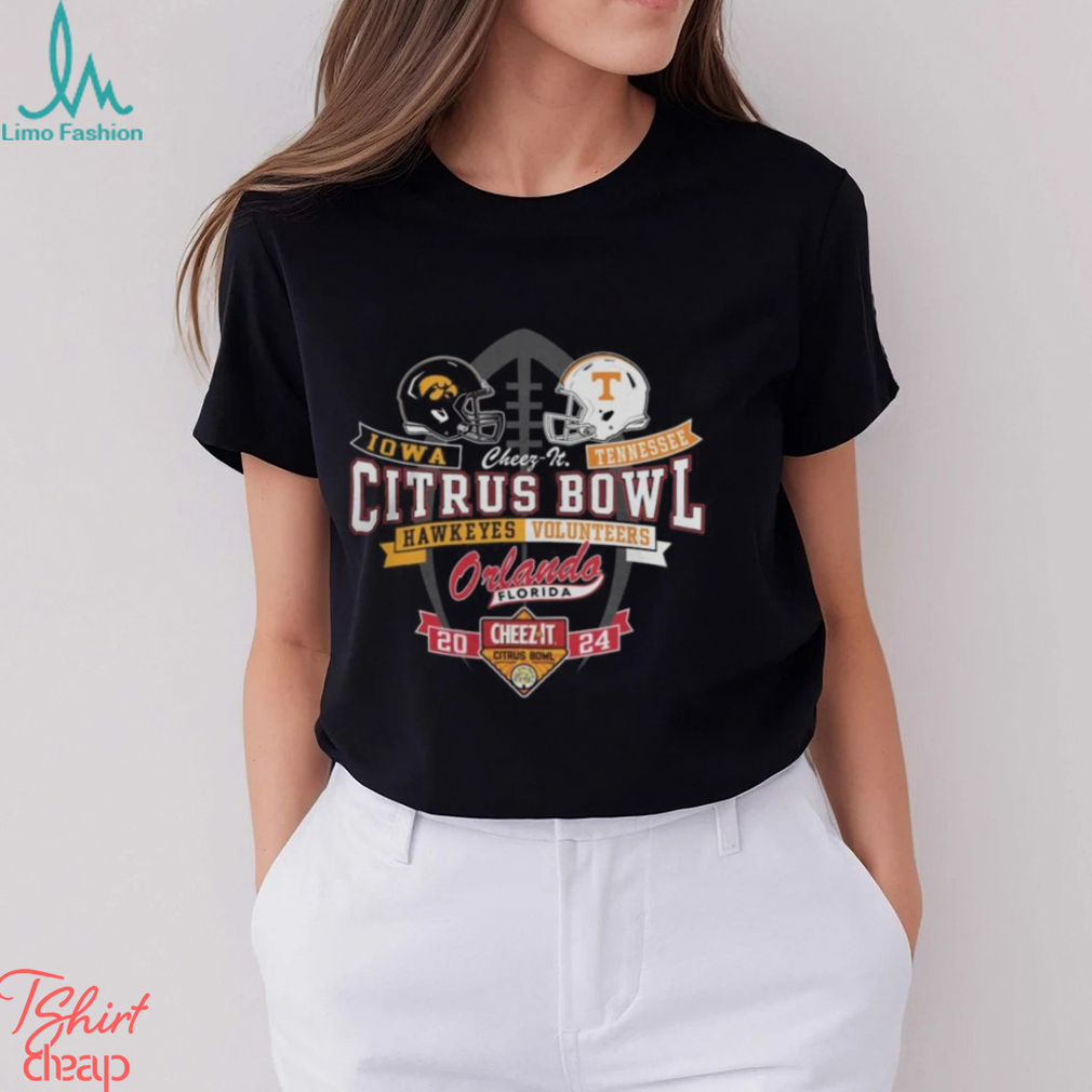 Lowa Hawkeyes Vs Tennessee Football 2024 Citrus Bowl Bound Match Up T Shirt Lowa Hawkeyes Vs Tennessee Football 2024 Citrus Bowl Bound Match Up T Shirt