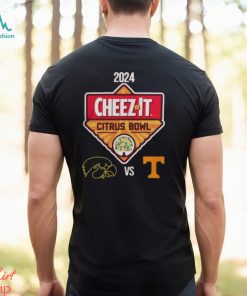 Lowa Vs Tennessee Football 2024 Cheez It Citrus Bowl Logo Matchup Shirt