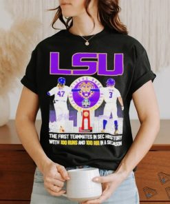 Lsu Tigers Baseball 47 Tommy White 3 Dylan Crews Players Signatures Shirt