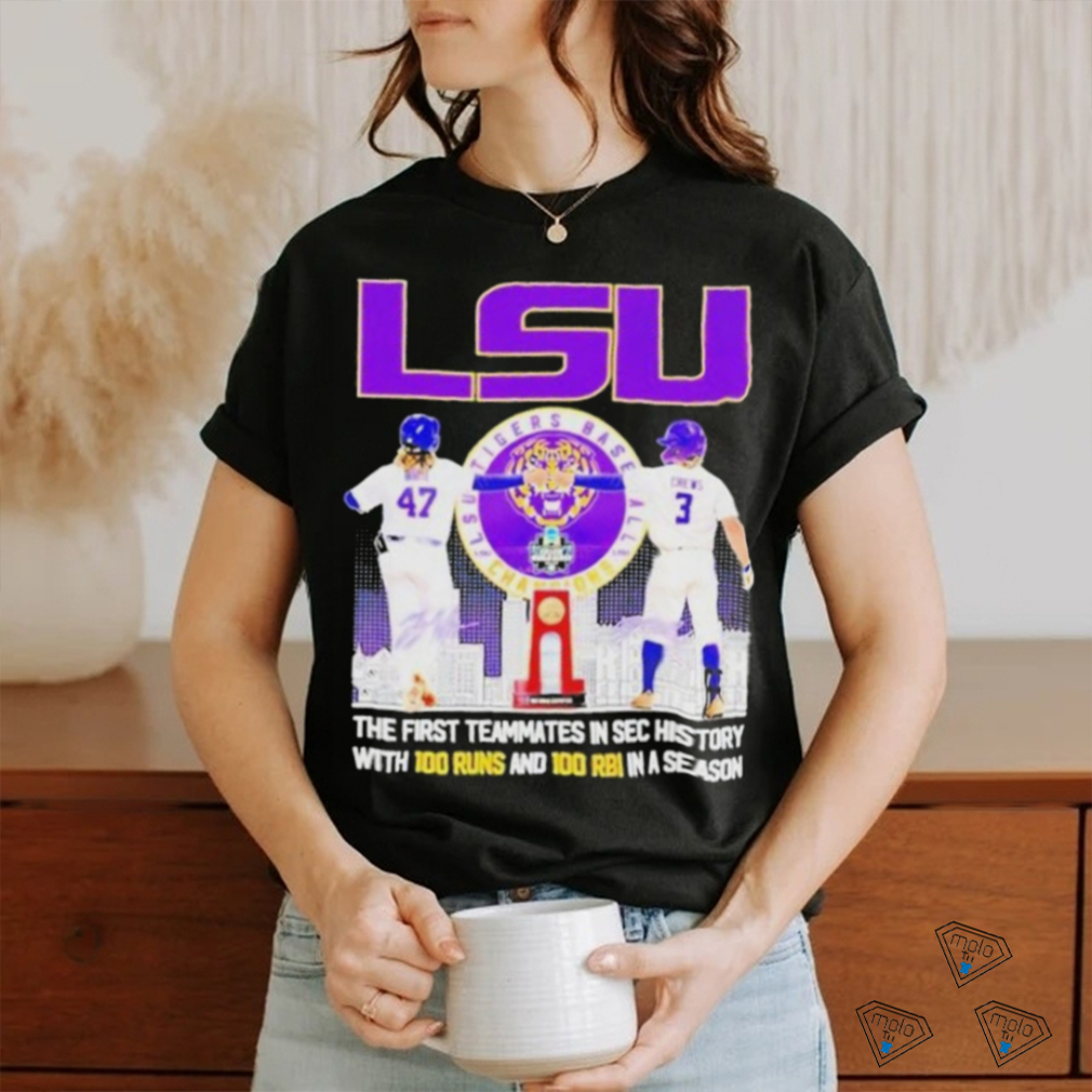 Lsu Tigers Baseball 47 Tommy White 3 Dylan Crews Players Signatures Shirt Lsu Tigers Baseball 47 Tommy White 3 Dylan Crews Players Signatures Shirt