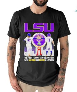 Lsu Tigers Baseball 47 Tommy White 3 Dylan Crews Players Signatures Shirt