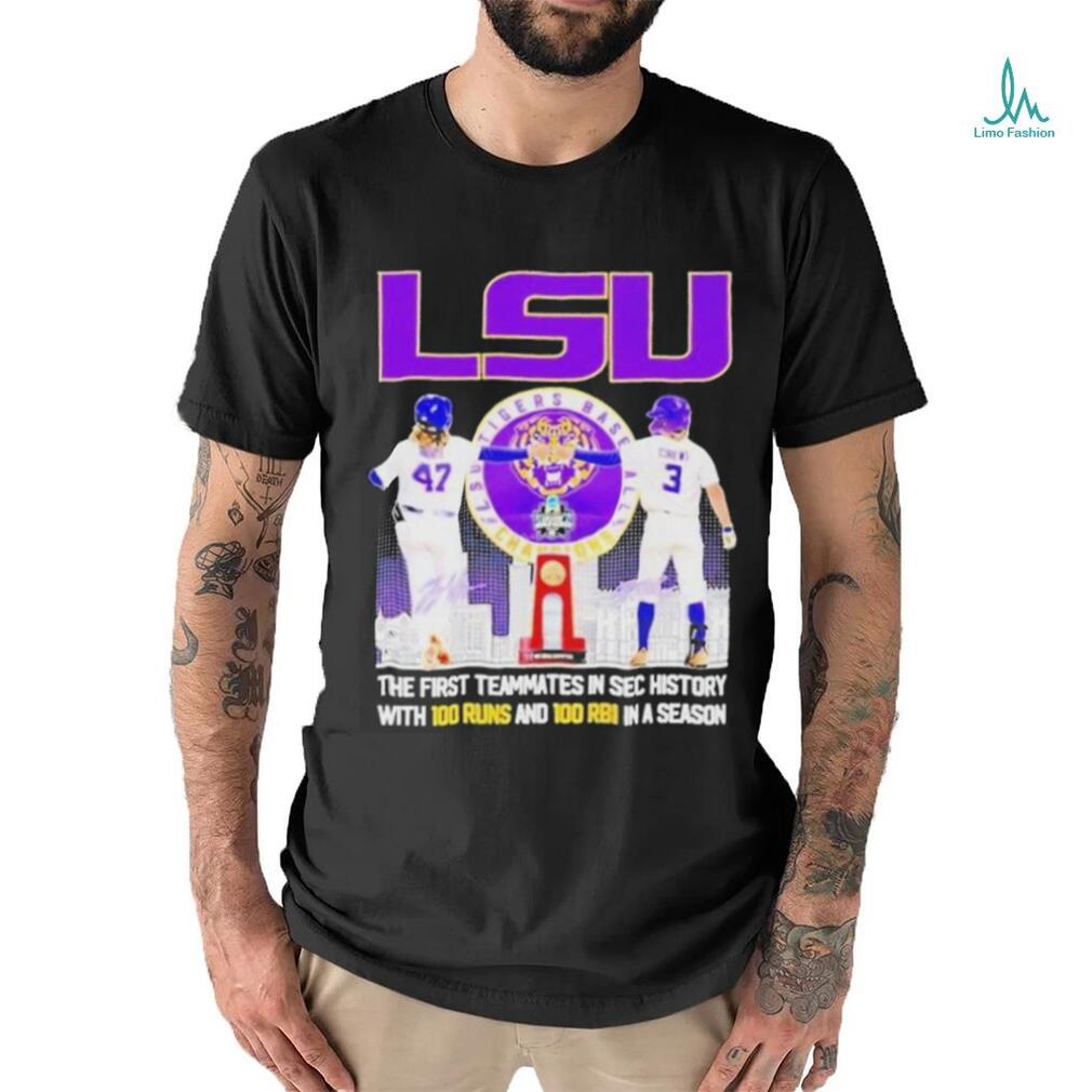 Lsu Tigers Baseball 47 Tommy White 3 Dylan Crews Players Signatures Shirt Lsu Tigers Baseball 47 Tommy White 3 Dylan Crews Players Signatures Shirt