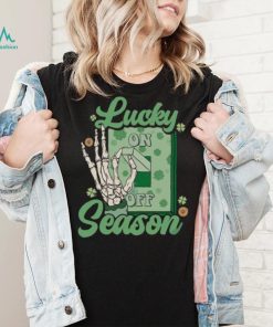 Lucky Season Skeleton Hand Funny St Patrick’s Day Unique T Shirt