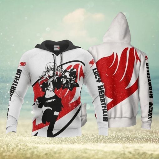 Lucy Heartfilia Anime Manga Fairy Tail Silhouette Limited Edition 3d Hoodie