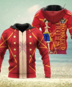 Luffy One Piece Anime Manga Awesome 3D Hoodie