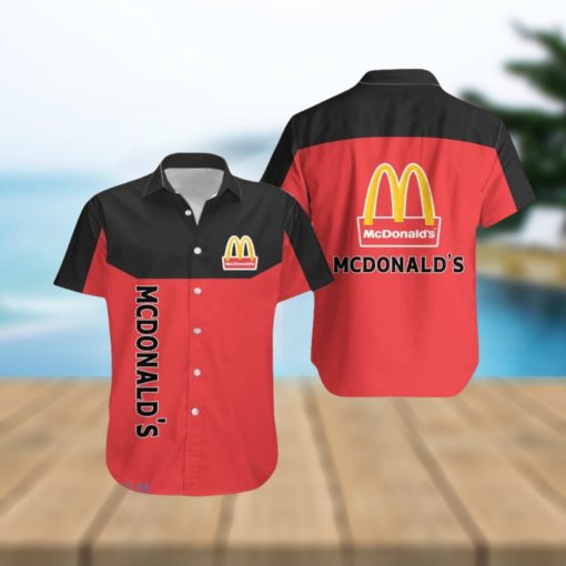 MCDONALD’S Contemporary Hawaiian Shirt Brands Logo Summer Aloha Men And Women