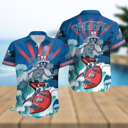 MLB Los Angeles Dodgers Grateful Dead Hawaiian Shirt