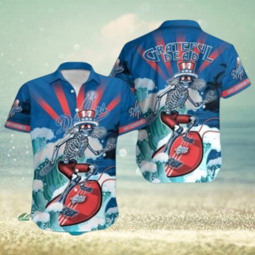 MLB Los Angeles Dodgers Grateful Dead Hawaiian Shirt