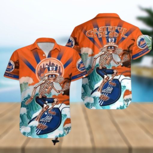 MLB New York Mets Grateful Dead Hawaiian Shirt