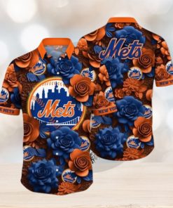 MLB New York Mets Hawaiian Shirt Flower Aloha Style Unleashed