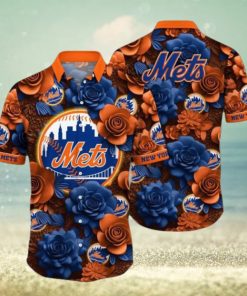 MLB New York Mets Hawaiian Shirt Flower Aloha Style Unleashed