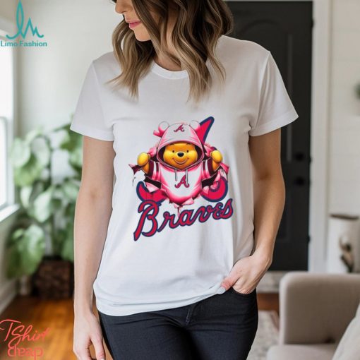 MLB Pooh and Football Atlanta Braves shirt