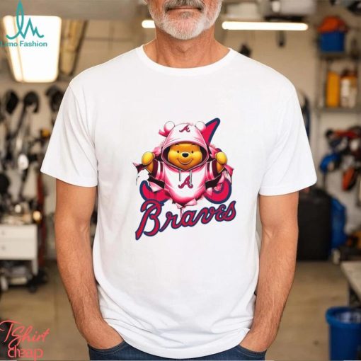 MLB Pooh and Football Atlanta Braves shirt