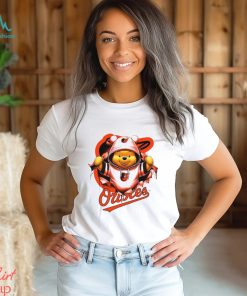MLB Pooh and Football Baltimore Oriole shirt