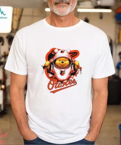 MLB Pooh and Football Baltimore Oriole shirt