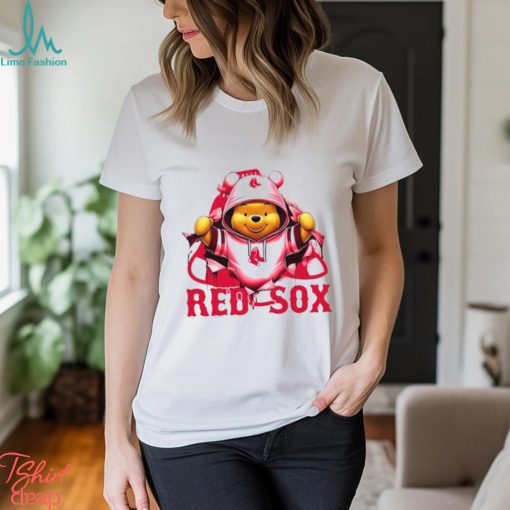 MLB Pooh and Football Boston Red Sox shirt