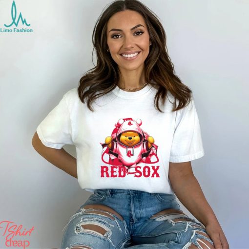 MLB Pooh and Football Boston Red Sox shirt