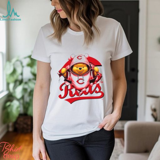 MLB Pooh and Football Cincinnati Reds shirt