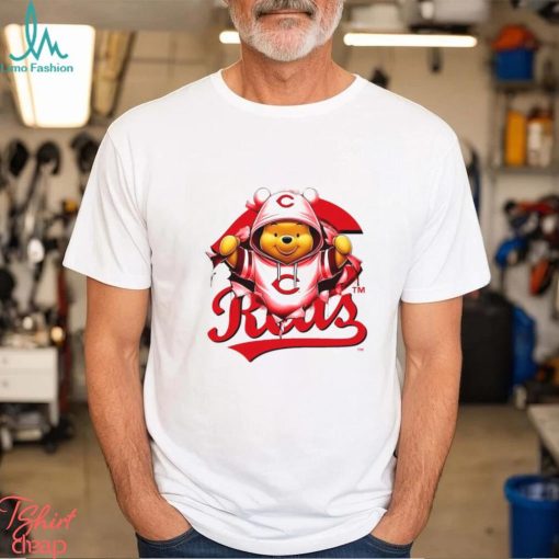 MLB Pooh and Football Cincinnati Reds shirt