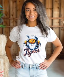 MLB Pooh and Football Detroit Tigers shirt