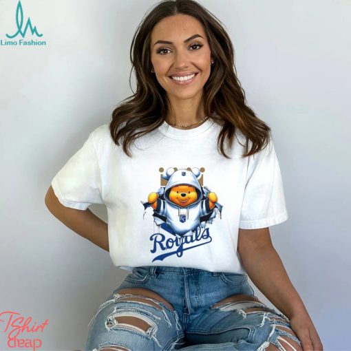 MLB Pooh and Football Kansas City Royals shirt