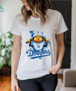 MLB Pooh and Football Los Angeles Dodgers shirt