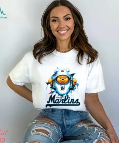 MLB Pooh and Football Miami Marlins shirt