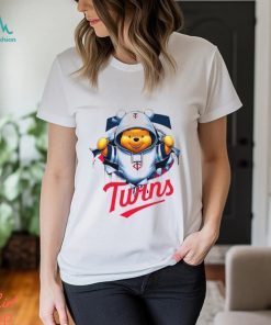 MLB Pooh and Football Minnesota Twins shirt