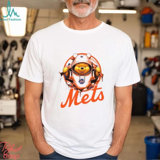MLB Pooh and Football New York Mets shirt
