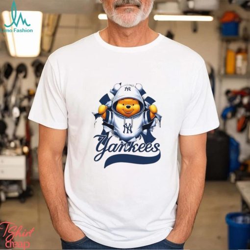 MLB Pooh and Football New York Yankees shirt