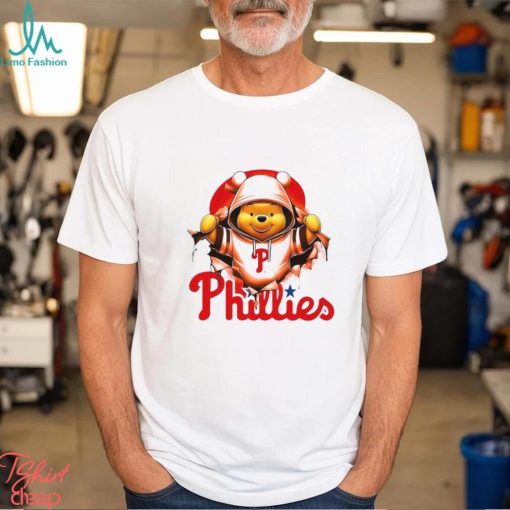 MLB Pooh and Football Philadelphia Phillies shirt