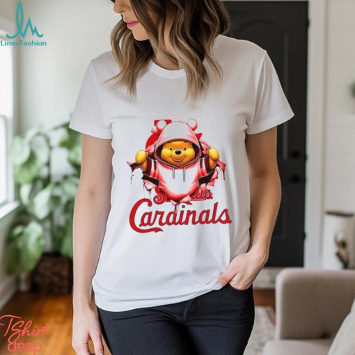 MLB Pooh and Football St. Louis Cardinals shirt