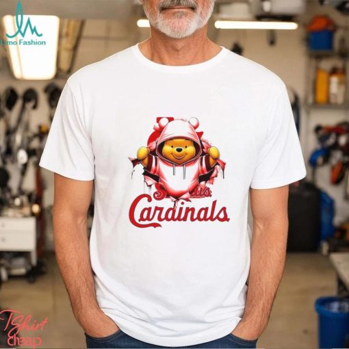 MLB Pooh and Football St. Louis Cardinals shirt