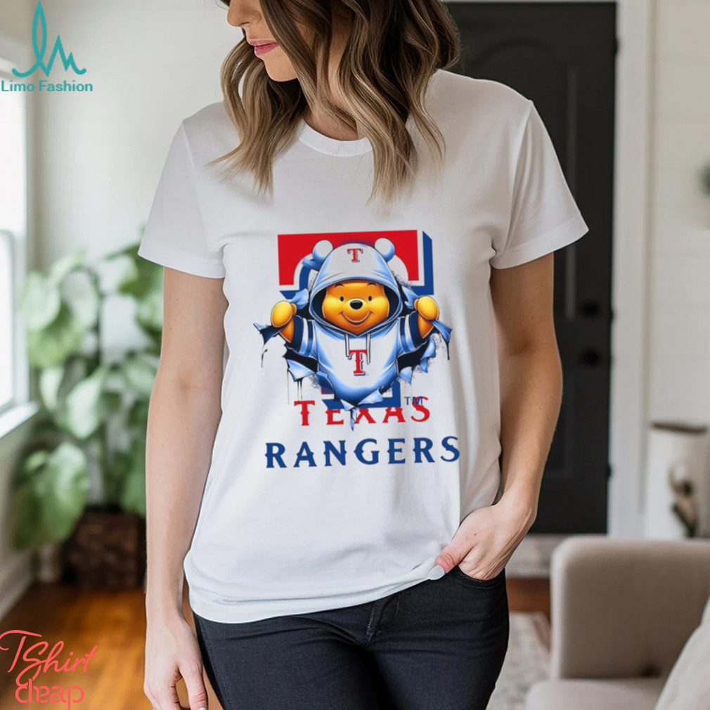 MLB Pooh and Football Texas Rangers shirt MLB Pooh and Football Texas Rangers shirt