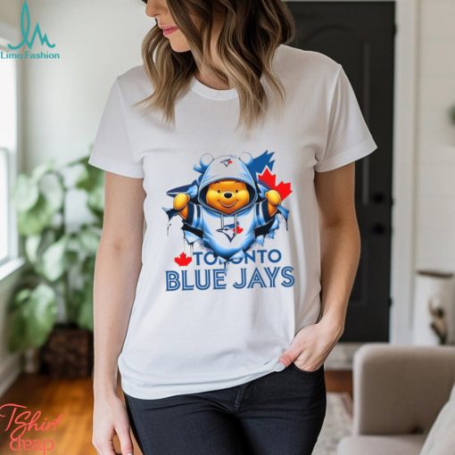 MLB Pooh and Football Toronto Blue Jays shirt