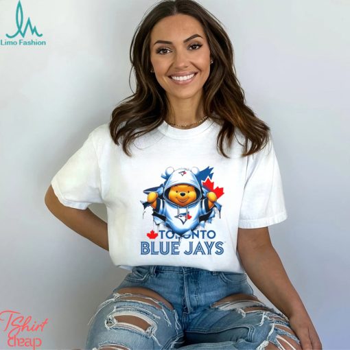 MLB Pooh and Football Toronto Blue Jays shirt