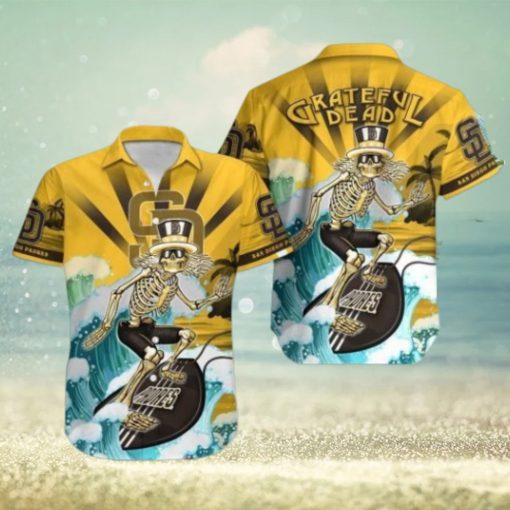 MLB San Diego Padres Grateful Dead Hawaiian Shirt