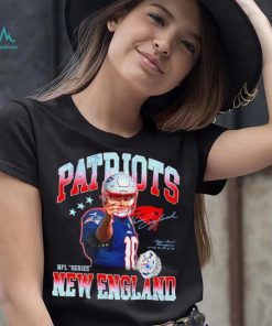 Mac Jones 10 NFL New England Patriots signature graphic shirt