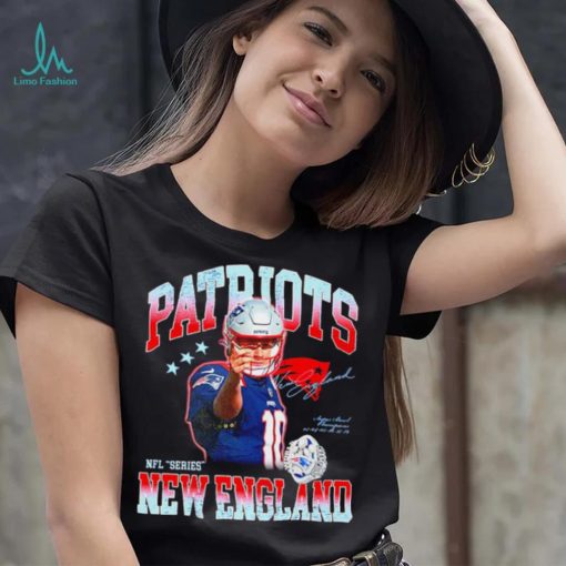 Mac Jones 10 NFL New England Patriots signature graphic shirt