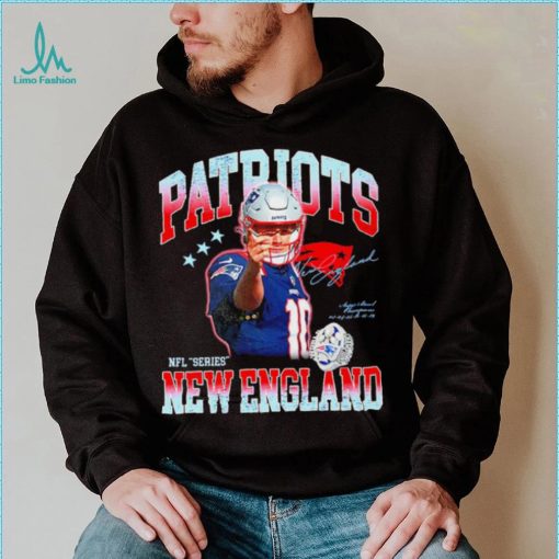 Mac Jones 10 NFL New England Patriots signature graphic shirt