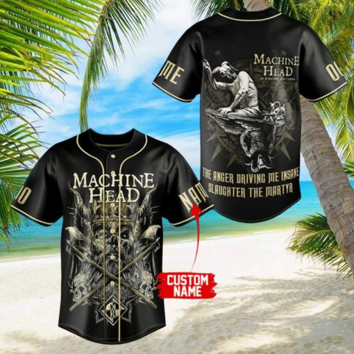 Machine Head – SLAUGHTER THE MARTYR Custom Baseball Jersey