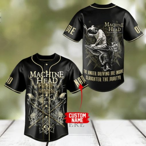 Machine Head – SLAUGHTER THE MARTYR Custom Baseball Jersey