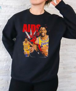 Magic Johnson Aids Los Angeles Lakers Basketball Shirt