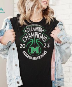 Malden Green Wave Bloomfield Christmas Tournament Champions 2023 Logo shirt